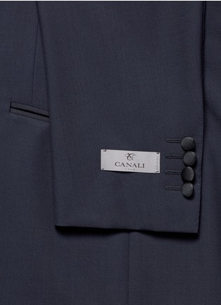  - CANALI - Satin shawl lapel tuxedo suit