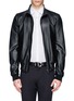 Main View - Click To Enlarge - - - Leather racer jacket