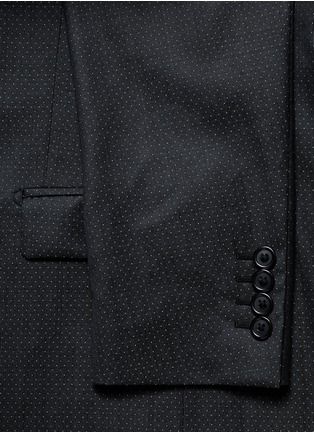 Detail View - Click To Enlarge - - - Micro dot wool three-piece suit