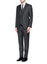 Figure View - Click To Enlarge - - - Micro dot wool three-piece suit