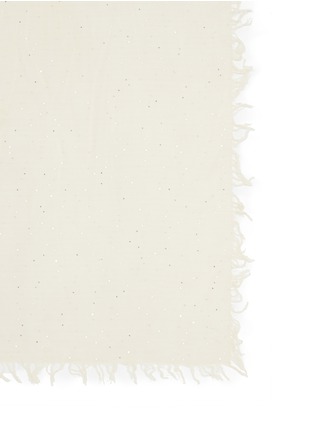 Detail View - Click To Enlarge - FALIERO SARTI - Micro sequin silk-cotton-cashmere scarf