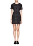 Main View - Click To Enlarge - T BY ALEXANDER WANG - Grid print neoprene dress