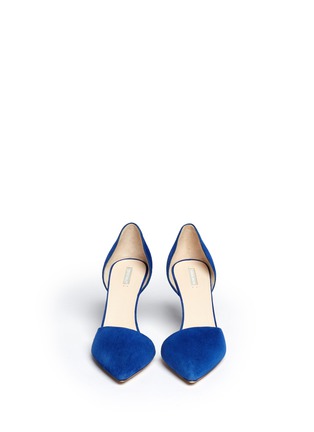 Figure View - Click To Enlarge - GIORGIO ARMANI SHOES - Suede point-toe pumps