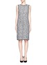 Main View - Click To Enlarge - ST. JOHN - Tweed knit sleeveless dress