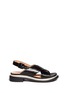 Main View - Click To Enlarge - CLERGERIE - Caliba sling-back leather sandals
