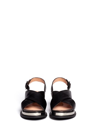 Figure View - Click To Enlarge - CLERGERIE - Caliba sling-back leather sandals