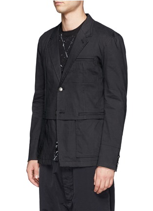 Front View - Click To Enlarge - HELMUT LANG - Ramie-blend twill blazer