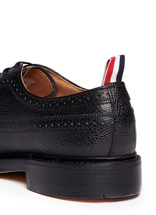  - THOM BROWNE  - Pebble leather brogue Derbies