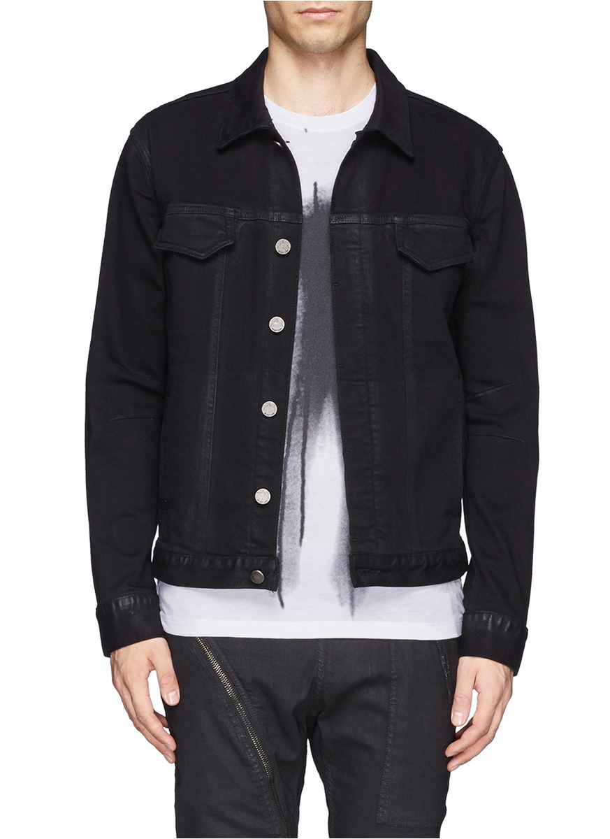HELMUT LANG - Trace denim jacket - on SALE | Black Denim Jackets ...