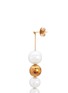 Detail View - Click To Enlarge - TASAKI - 'Pierced' freshwater pearl 18k yellow gold drop earrings