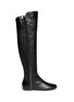 Main View - Click To Enlarge - 73426 - 'Balet' zip leather thigh high boots