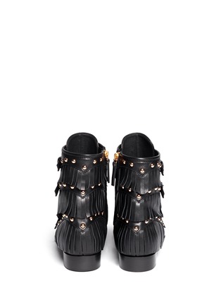 Back View - Click To Enlarge - 73426 - 'Guns' fringe stud leather boots