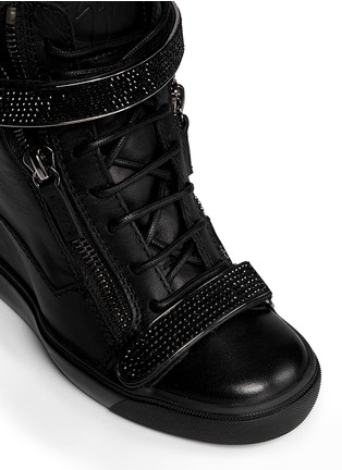 Detail View - Click To Enlarge - 73426 - 'Lorenz' nappa leather wedge sneakers