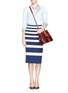 Detail View - Click To Enlarge - TORY BURCH - 'Robinson' saffiano mini double zip tote