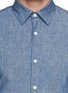 Detail View - Click To Enlarge - HARDY AMIES - Cotton chambray shirt