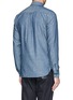 Back View - Click To Enlarge - HARDY AMIES - Cotton chambray shirt