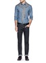 Figure View - Click To Enlarge - HARDY AMIES - Cotton chambray shirt