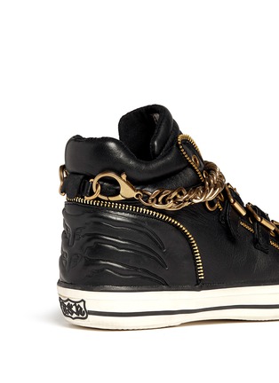 Detail View - Click To Enlarge - ASH - 'Velvet' detachable chain high top sneakers