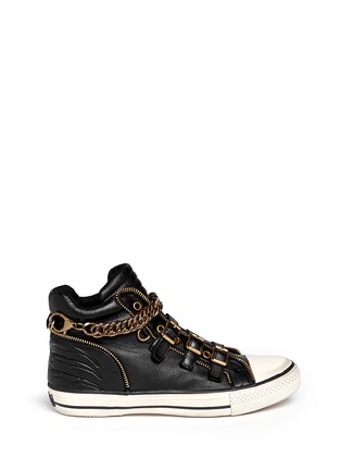 Main View - Click To Enlarge - ASH - 'Velvet' detachable chain high top sneakers