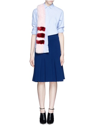 Figure View - Click To Enlarge - THAKOON - Pleat flare skirt