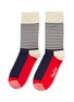 Main View - Click To Enlarge - HAPPY SOCKS - Stripe half socks
