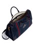 Detail View - Click To Enlarge - GUCCI - Web trim suede duffle bag