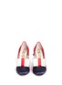 Front View - Click To Enlarge - GUCCI - 'Luna' GG pearl stud heel satin pumps