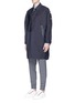 Front View - Click To Enlarge - OAMC - 'Modified' rouleau loop button coat