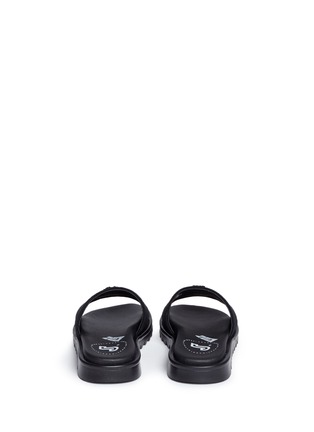 Back View - Click To Enlarge - JOSHUA SANDERS - 'L.A.' appliqué jersey kids slide sandals