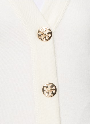 Detail View - Click To Enlarge - TORY BURCH - 'Simone' merino wool cardigan