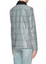 Back View - Click To Enlarge - TORY BURCH - Piper stripe snakeskin-effect leather jacket