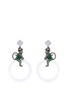 Main View - Click To Enlarge - LC COLLECTION JADE - Tsavorite 18k gold monkey jade earrings