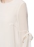 Detail View - Click To Enlarge - TOPSHOP - Tie flute sleeve chiffon top