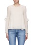 Main View - Click To Enlarge - TOPSHOP - Tie flute sleeve chiffon top