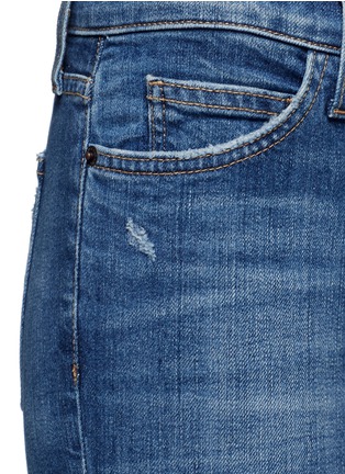Detail View - Click To Enlarge - CURRENT/ELLIOTT - 'The Stiletto' skinny fit distressed jeans