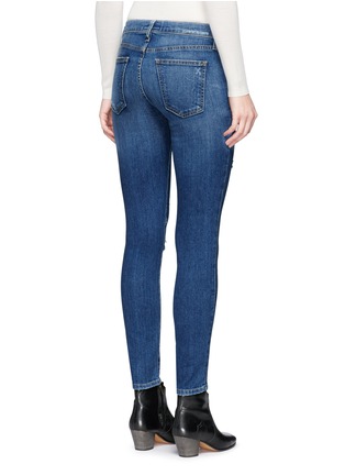 Back View - Click To Enlarge - CURRENT/ELLIOTT - 'The Stiletto' skinny fit distressed jeans