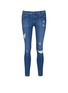 Main View - Click To Enlarge - CURRENT/ELLIOTT - 'The Stiletto' skinny fit distressed jeans
