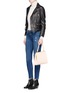 Figure View - Click To Enlarge - CURRENT/ELLIOTT - 'The Stiletto' skinny fit distressed jeans