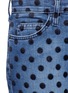 Detail View - Click To Enlarge - CURRENT/ELLIOTT - 'The Stiletto' flocked polka dot jeans
