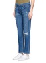 Front View - Click To Enlarge - CURRENT/ELLIOTT - 'The Fling' relaxed fit distressed jeans