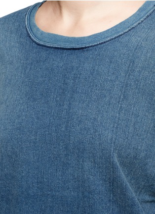 Detail View - Click To Enlarge - CURRENT/ELLIOTT - 'The Ivy League' cotton denim sweatshirt
