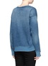 Back View - Click To Enlarge - CURRENT/ELLIOTT - 'The Ivy League' cotton denim sweatshirt