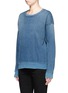 Front View - Click To Enlarge - CURRENT/ELLIOTT - 'The Ivy League' cotton denim sweatshirt