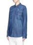Front View - Click To Enlarge - CURRENT/ELLIOTT - 'The Western' denim shirt