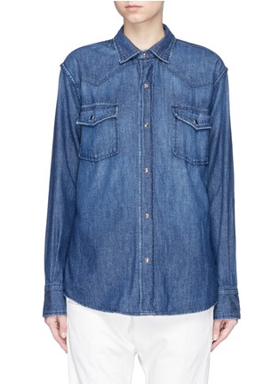 Main View - Click To Enlarge - CURRENT/ELLIOTT - 'The Western' denim shirt