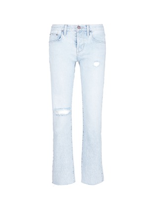Main View - Click To Enlarge - CURRENT/ELLIOTT - 'The Crossover' distressed boyfriend jeans
