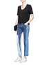 Figure View - Click To Enlarge - T BY ALEXANDER WANG - Patch pocket scoop neck T-shirt