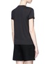 Back View - Click To Enlarge - T BY ALEXANDER WANG - Logo embroidered cotton T-shirt
