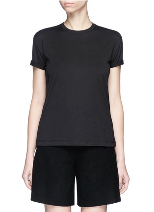 Main View - Click To Enlarge - T BY ALEXANDER WANG - Logo embroidered cotton T-shirt