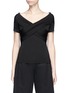 Main View - Click To Enlarge - T BY ALEXANDER WANG - Crossover front jersey top